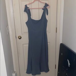 Blue Tie-strap Dress